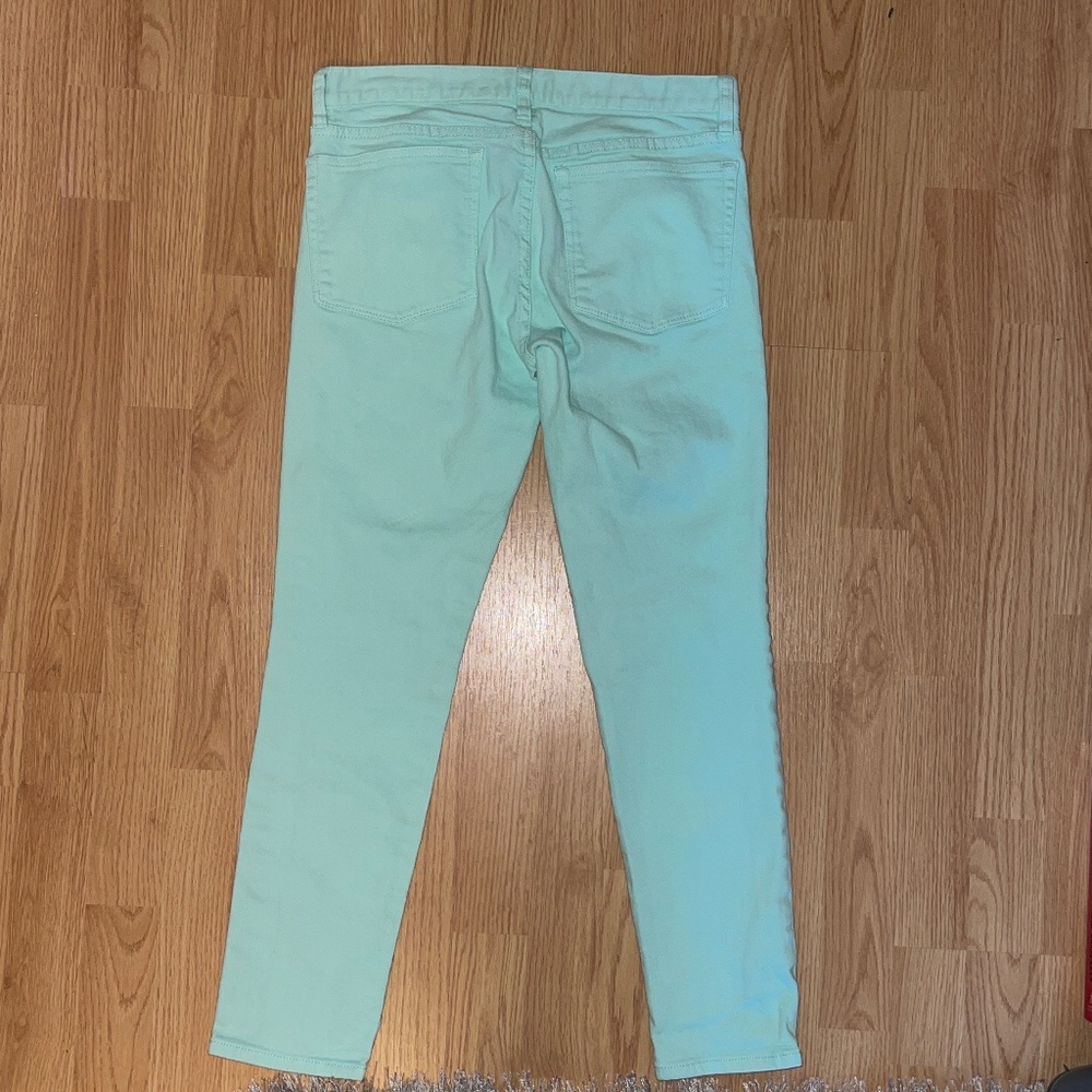 J. Crew Aqua Toothpick Stretch Mid Rise Stretch Ankle Pants Size 27 - Picture 7 of 9